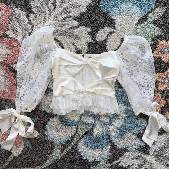 FOR LOVE AND LEMONS Lace top size Small - Picture 2 of 8